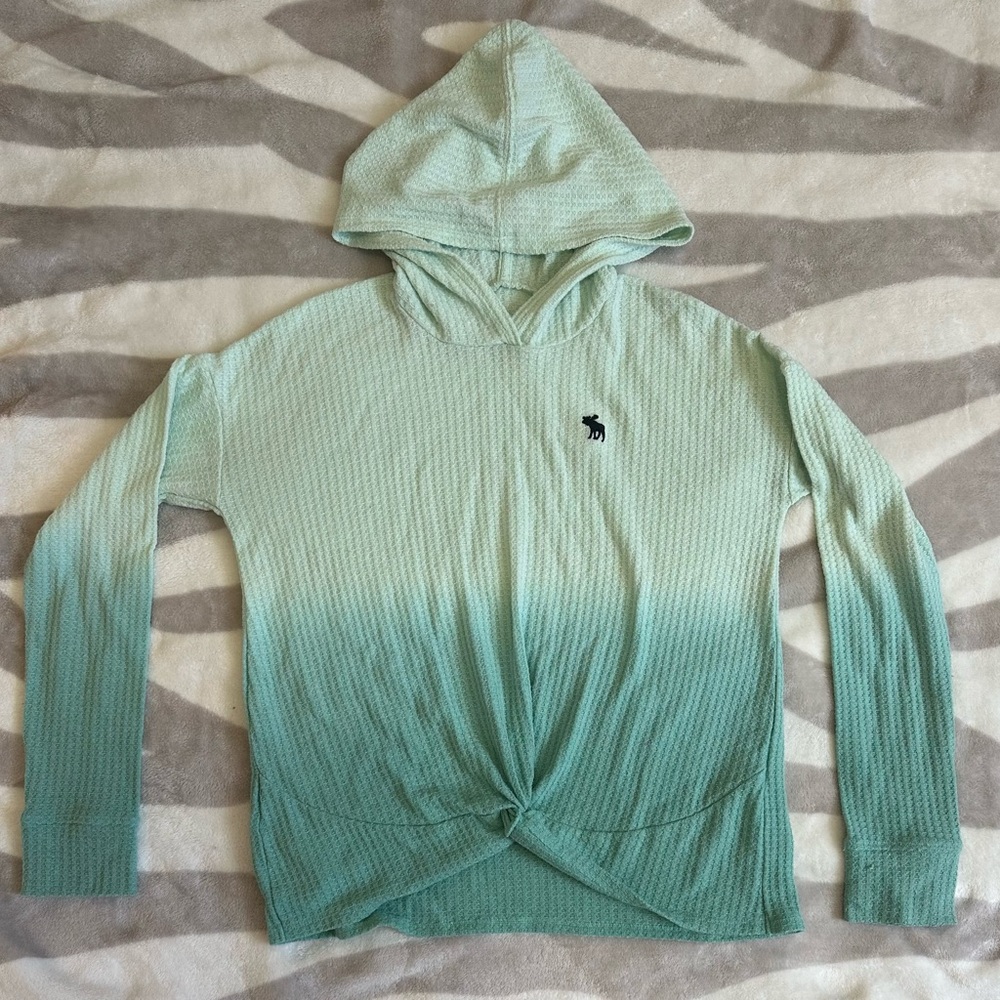 Girls Abercrombie kids waffles knit hoodie 13/14